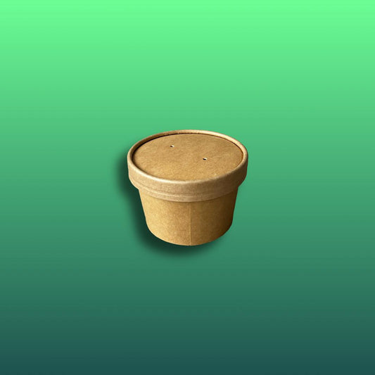 Suppenbecher mit Deckel - 8oz - 300ml - 500 Stück - inkl. Deckel