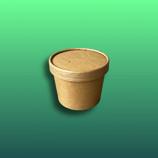 Suppenbecher mit Deckel - 12oz - 350ml - 500 Stück - inkl. Deckel