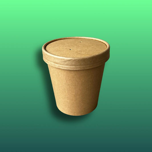 Suppenbecher - 16oz - 500ml - 500 Stück - inkl. Deckel