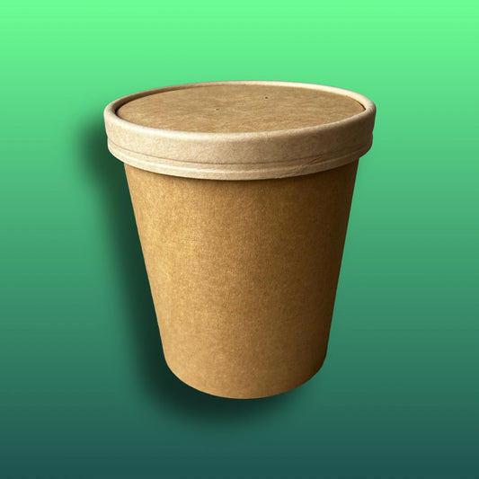 Suppenbecher - 32oz - 950ml - 500 Stück - inkl. Deckel